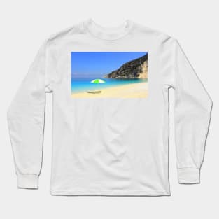 Sun, Sea and Shade - Myrtos Beach Long Sleeve T-Shirt